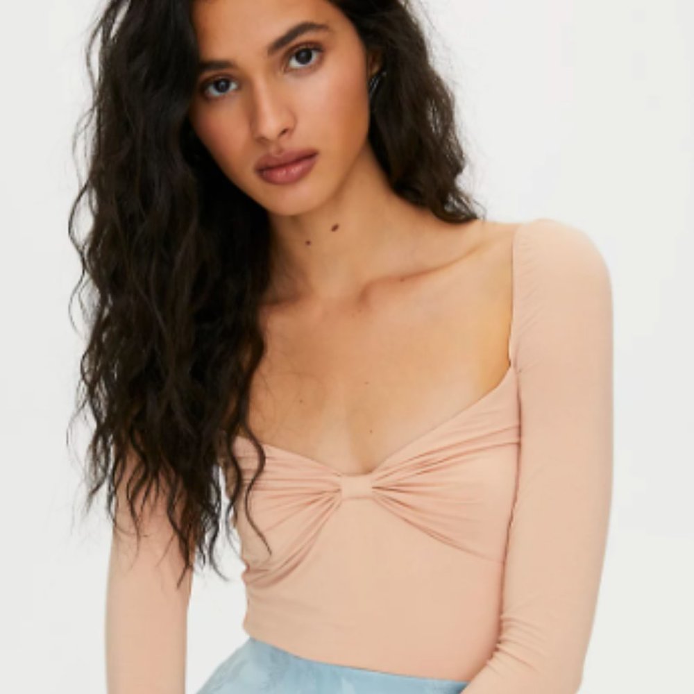 NWT Balletcore Wilfred Sonnet Pink Top in Stockings